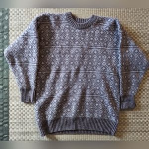 Clan Royal Shetland Shetland Wool Sweater Men's Size 44" (Med) Made in Scotland